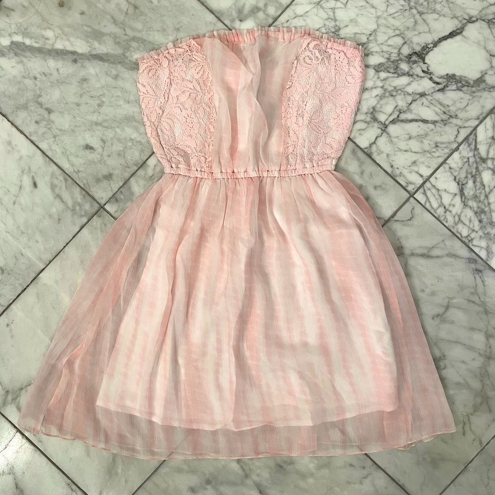 Pink Lace Abercrombie Dress, Size XS